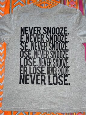Xersion Boys Gray Graphic Tee with Black Text